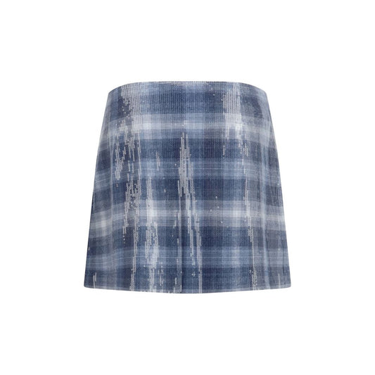 PINKO Blue Polyester Mini Skirt