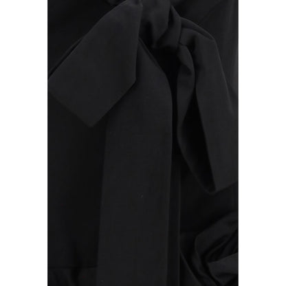 Magda Butrym Black Cotton Cocktail Dress