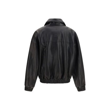 Magda Butrym Black Lambskin Leather Jacket