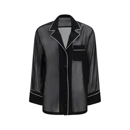 Dolce & Gabbana Black Silk Shirt
