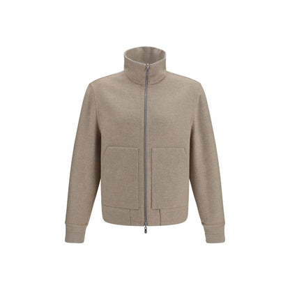 Brunello Cucinelli Beige Cashmere Full-Length Jacket
