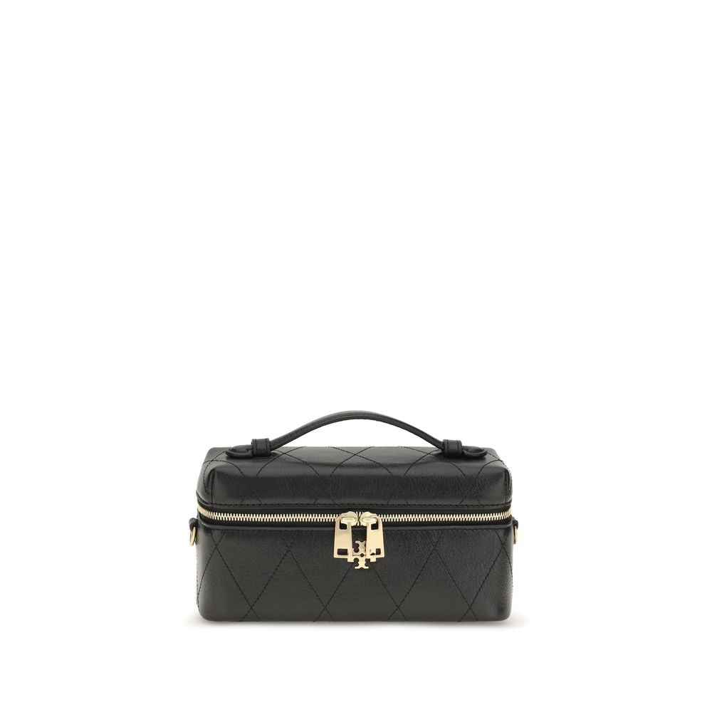 Tory Burch Black Calf Leather Bos Taurus Wallet