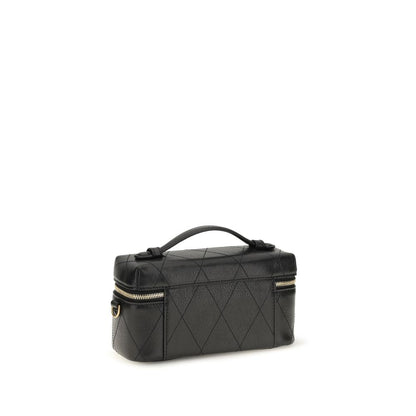 Tory Burch Black Calf Leather Bos Taurus Wallet