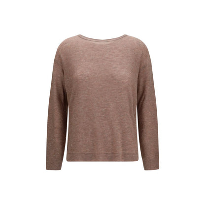 Fabiana Filippi Brown Wool Oves Aries Sweatshirt