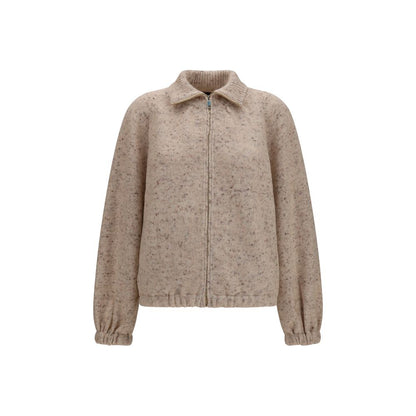 Fabiana Filippi Beige Wool Oves Aries Bomber