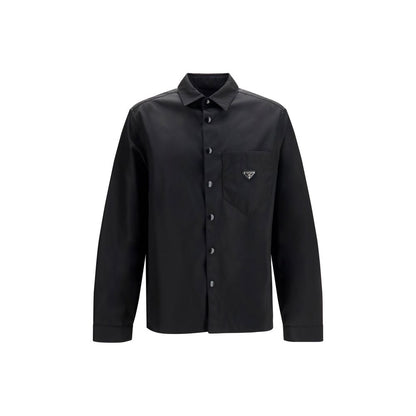 Prada Black Recycled Polyamide Dress Shirt