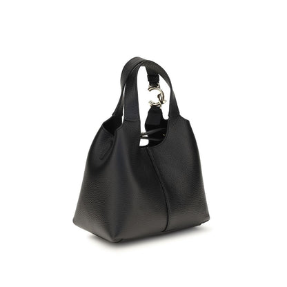 Coccinelle Black Calf Leather Bos Taurus Shoulder Bag