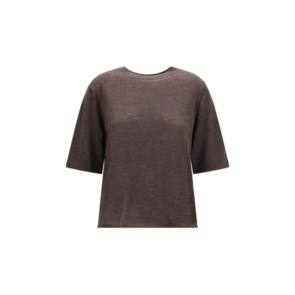 Loulou De Saison Brown Cashmere T-Shirt