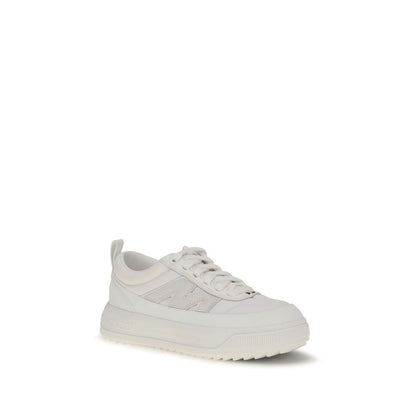 Moncler White Polyamide Athletic Sneakers