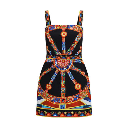 Dolce & Gabbana Multicolor Cotton Casual Dress