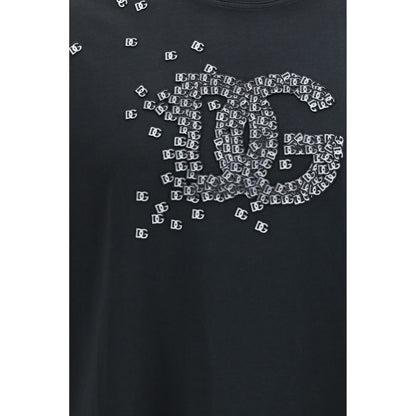 Dolce & Gabbana Black Cotton T-Shirt