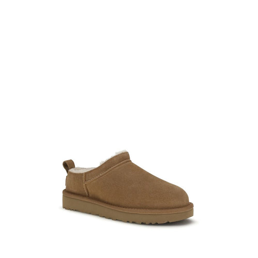 UGG Brown Suede Leather Mules