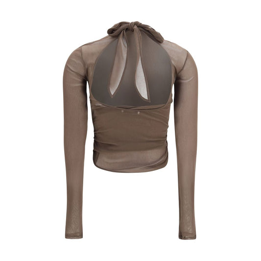 Lemaire Brown Polyamide Shirt