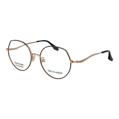 Trussardi Black Stainless Steel Glasses (Frames)