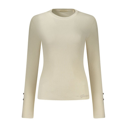 Guess Jeans Bianco Viscose Women Sweater
