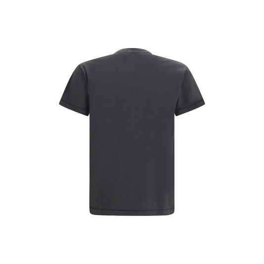 Stone Island Gray Cotton T-Shirt