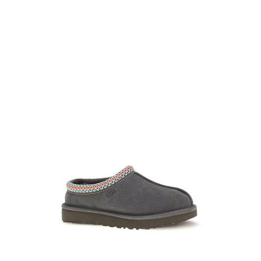 UGG Gray Leather Mules