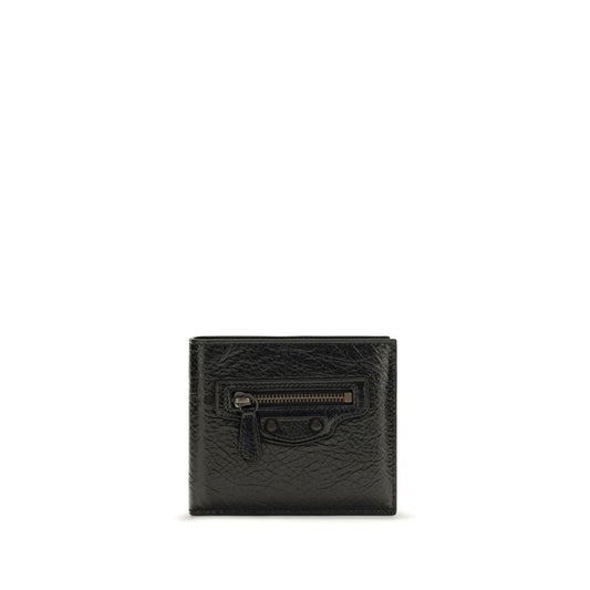 Balenciaga Black Lamb Ovis Aries Aries Wallet