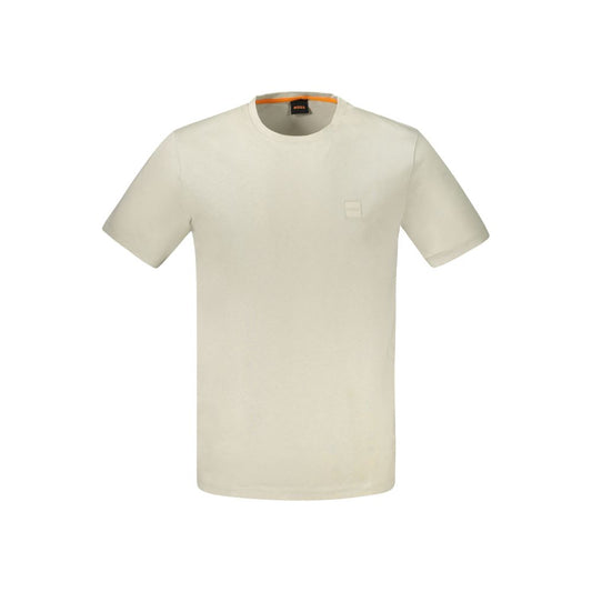 Hugo Boss Beige Cotton Men's T-Shirt