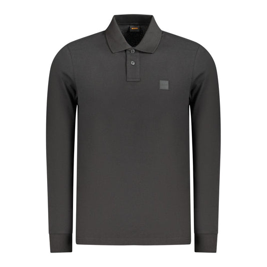 Hugo Boss Black Cotton Men's Polo Shirt