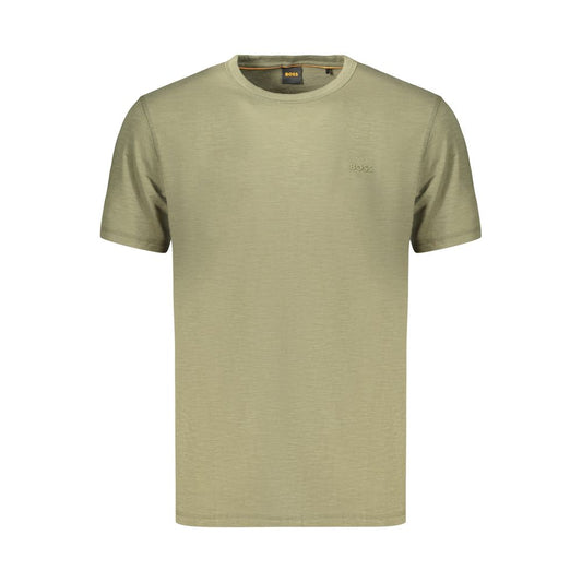 Hugo Boss Green Cotton Men's T-Shirt