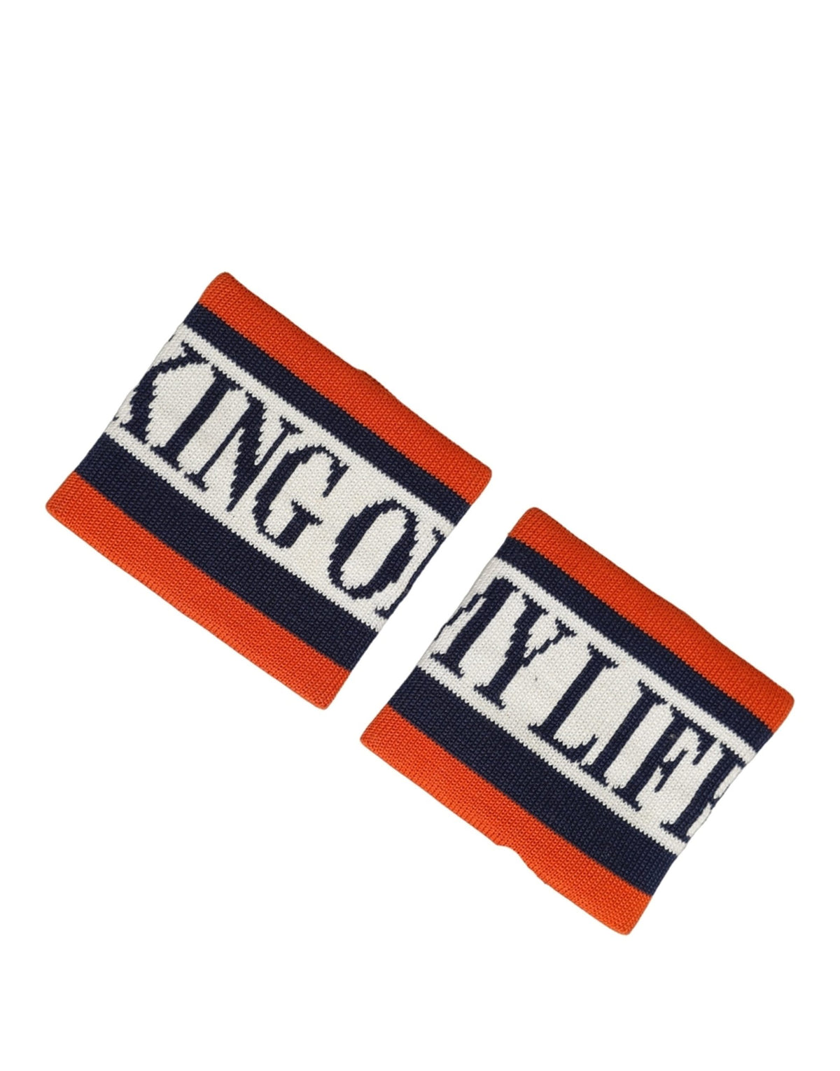 Dolce & Gabbana Set Mehrfarbig Gestreiftes Baumwoll "King Of My Life" Armband