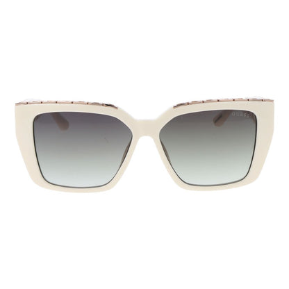 Guess White Plastic Sunglasses