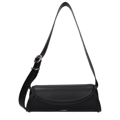 Jil Sander Black Leather Crossbody Bag