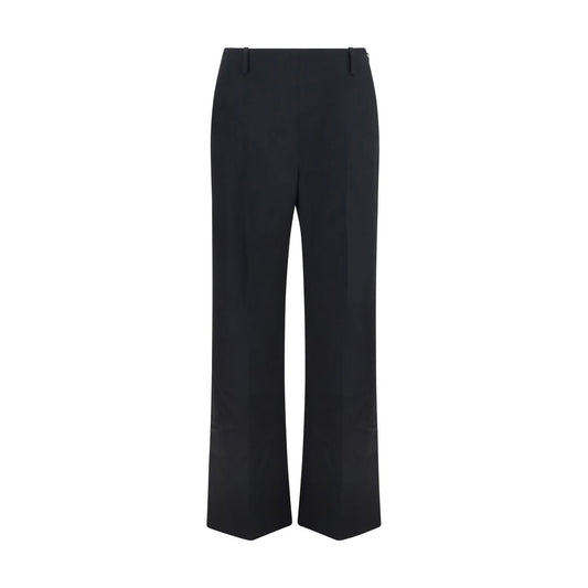 Khaite Black Polyester Casual Pants