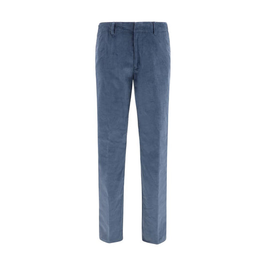 Etro Blue Cotton Casual Pants
