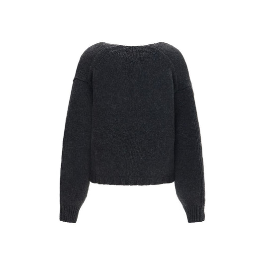 Khaite Gray Cashmere Cardigan