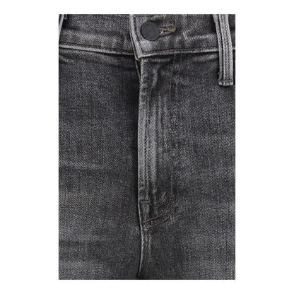 Mother Denim Gray Cotton Bootcut Jeans