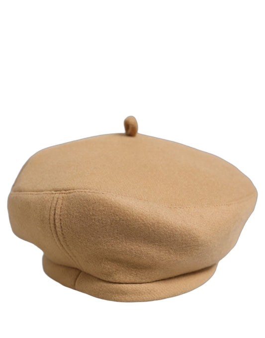 Dolce & Gabbana Beige Wool French Style Beret Capello Hat
