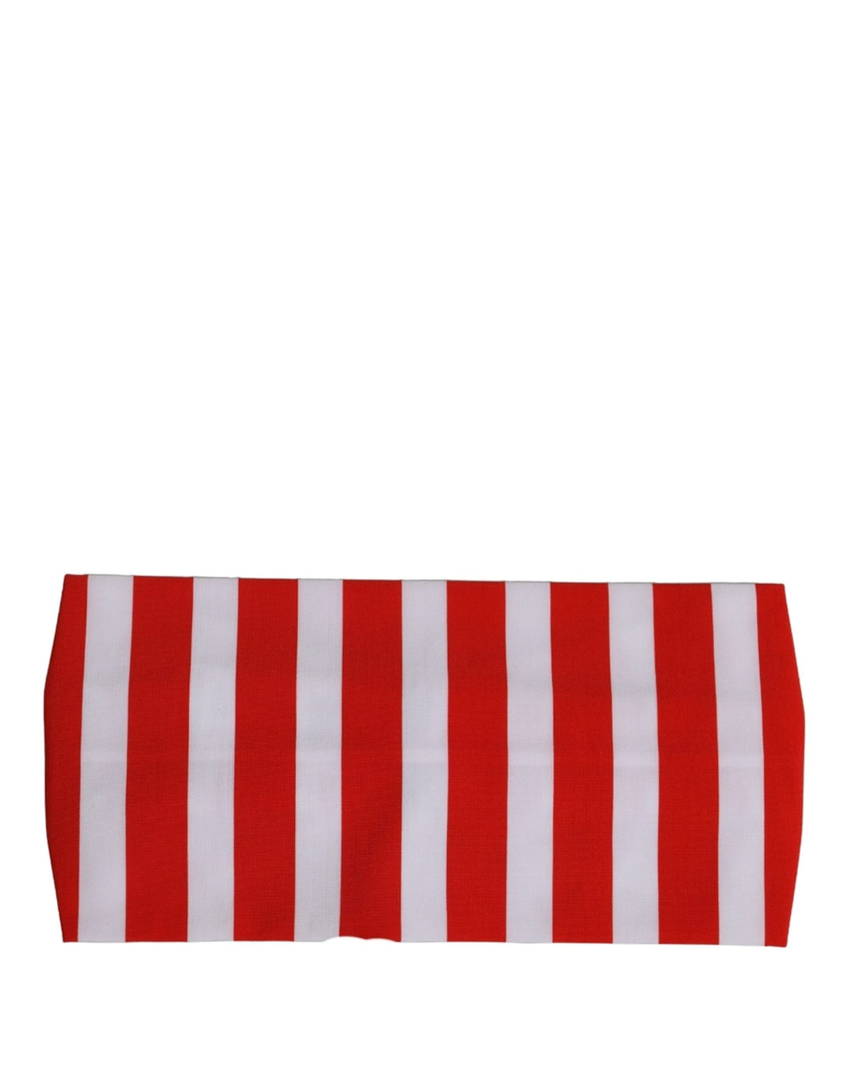 Dolce & Gabbana Rot Weiß Gestreift Nylon Head Wrap Einheitsgröße Haarband