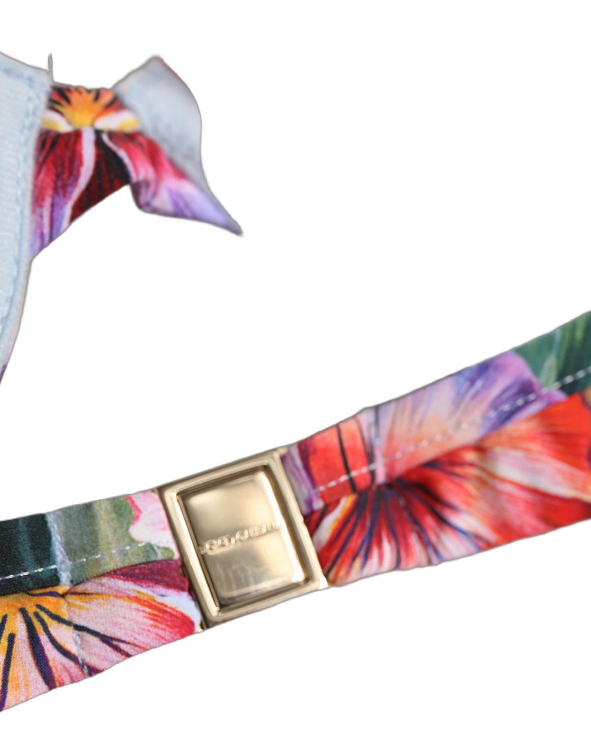 Dolce & Gabbana Top Mehrfarbiger Blumendruck Beachwear Bikini