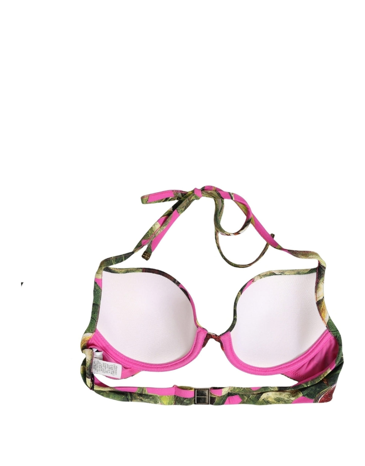 Dolce & Gabbana Fuchsiafarbenes Bikinioberteil mit Feigenprint