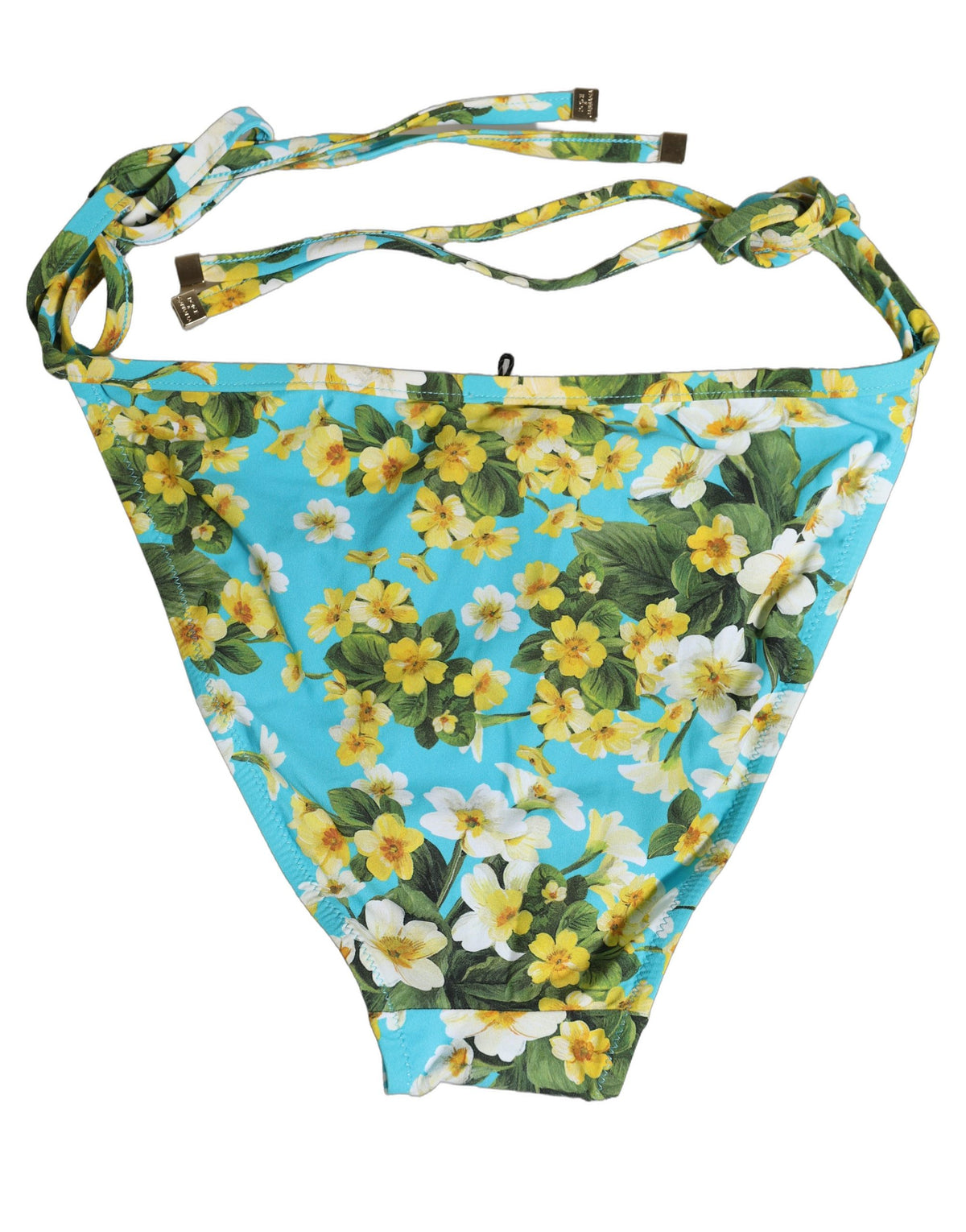 Dolce & Gabbana Badehose mit blauem Blumenmuster aus Nylon