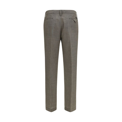 Prada Brown Wool Oves Aries Dress Pants