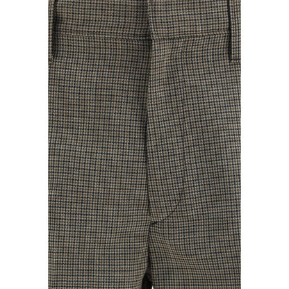 Prada Brown Wool Oves Aries Dress Pants