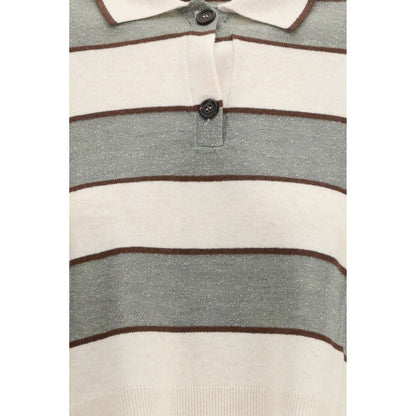 Brunello Cucinelli Multicolor Wool Oves Aries T-Shirt