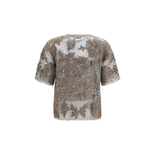 Brunello Cucinelli Beige Mohair Blouse