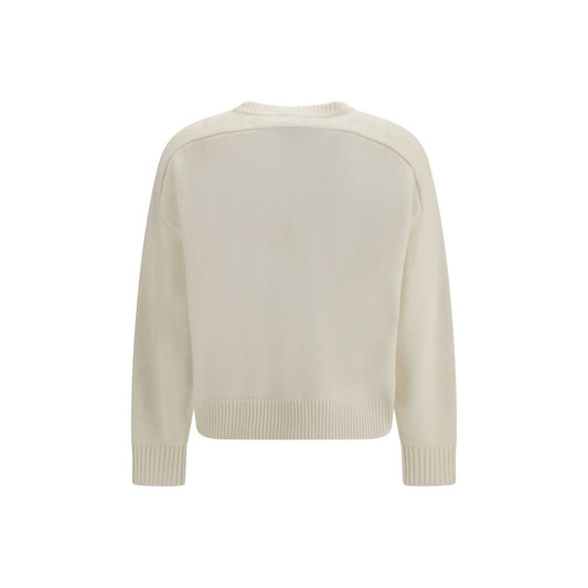 Loulou De Saison White Wool Oves Aries Sweatshirt