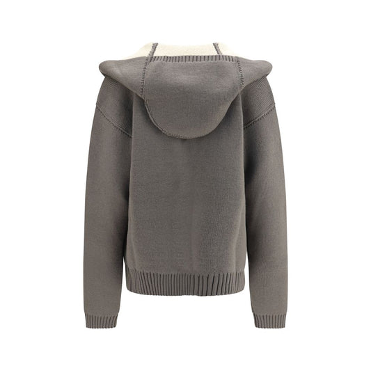 Rick Owens Gray Wool Oves Aries Hoodie