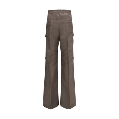 Rick Owens Gray Ramie Cargo Pants