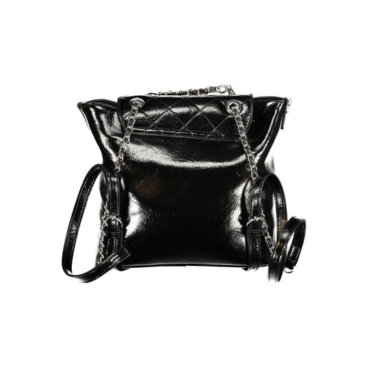 Mario Valentino Black Polyurethane Women's Backpack