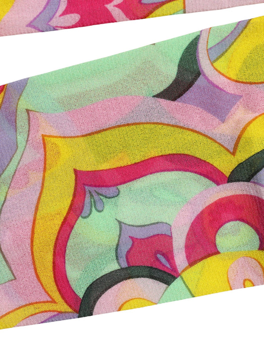Dolce & Gabbana Multicolor Floral Print Tights Stockings Socks