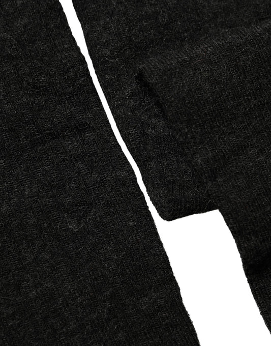 Dolce & Gabbana Black Wool Over Calf Long Women Accessory Socks