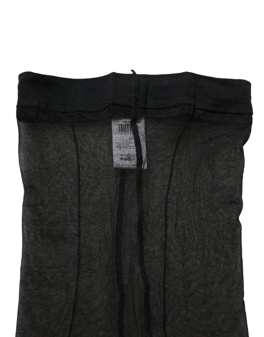 Dolce & Gabbana Black Nylon Tights Stocking Pantyhose Socks