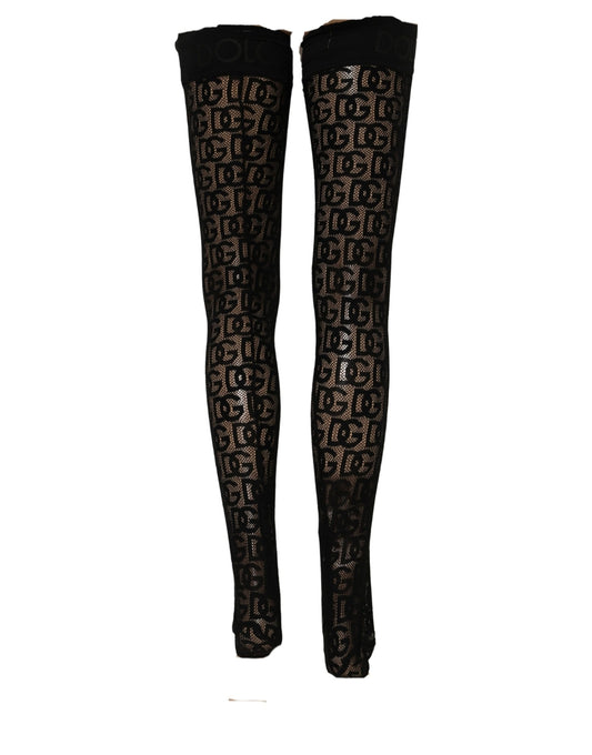Dries Van Noten Violet Floral Fishnet Tights Stockings Pantyhose Socks