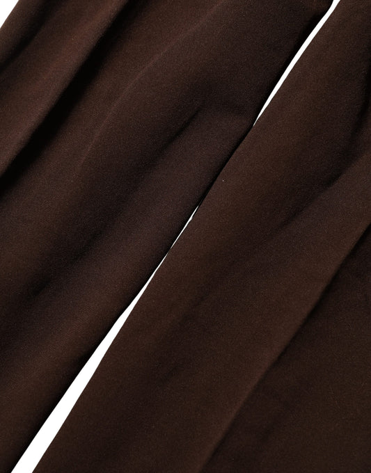 Dolce & Gabbana Brown Nylon Tights Stockings Pantyhose Socks